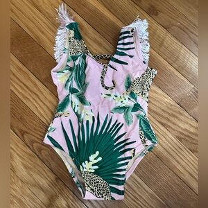 Never worn fringe swimsuit